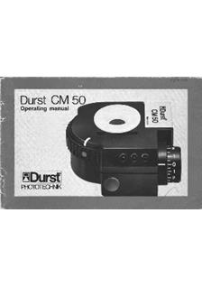 Durst CM 50 manual. Camera Instructions.